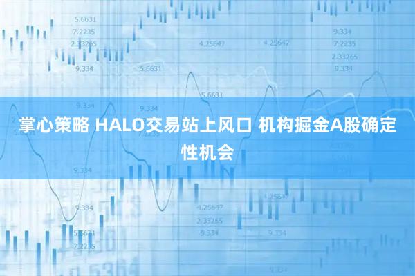 掌心策略 HALO交易站上风口 机构掘金A股确定性机会